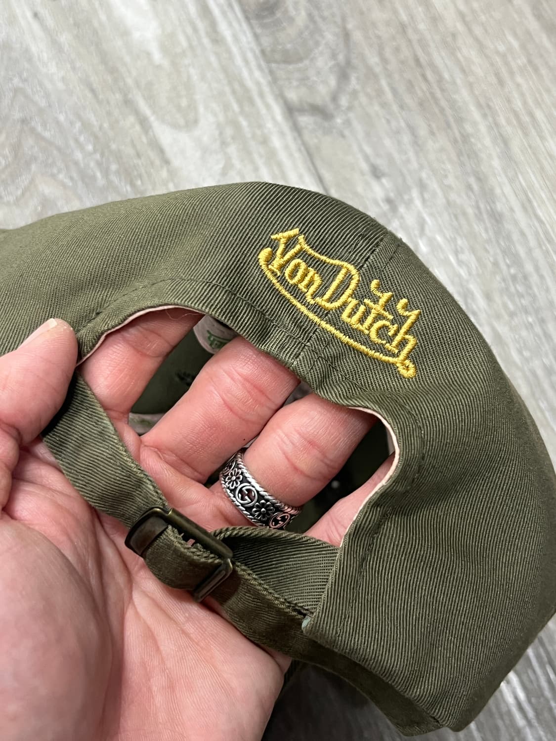 Von Dutch 본더치 Y2K 카키 볼캡 상품이미지4