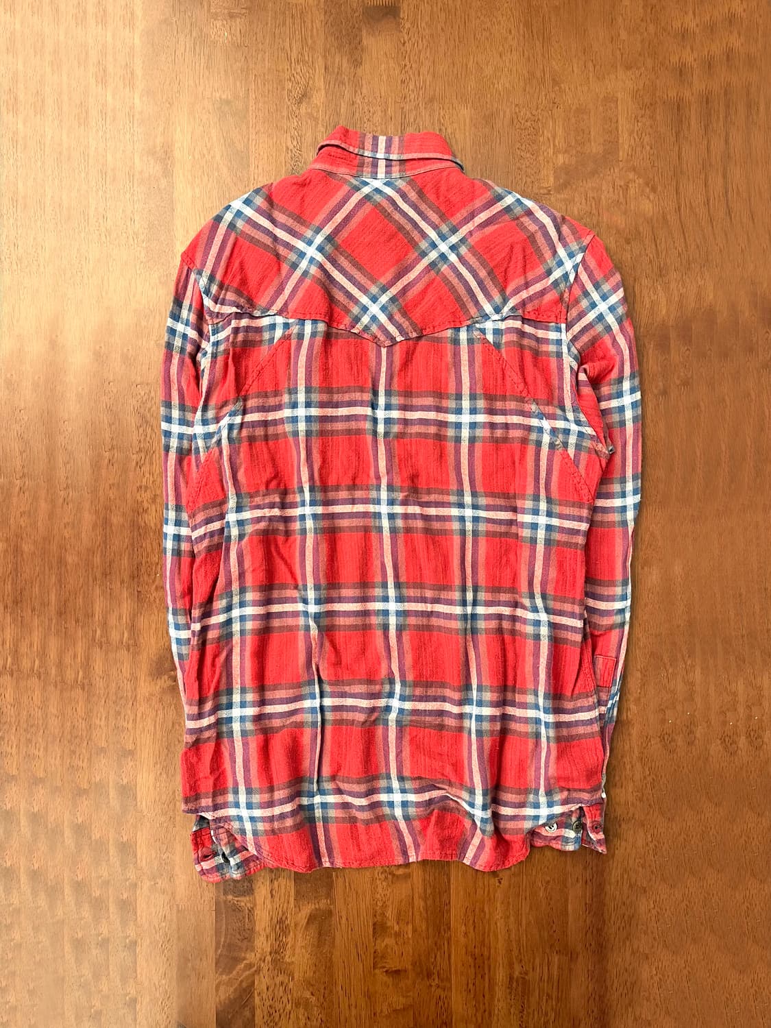 언더커버 11AW 레이온 체크 셔츠 상품이미지2