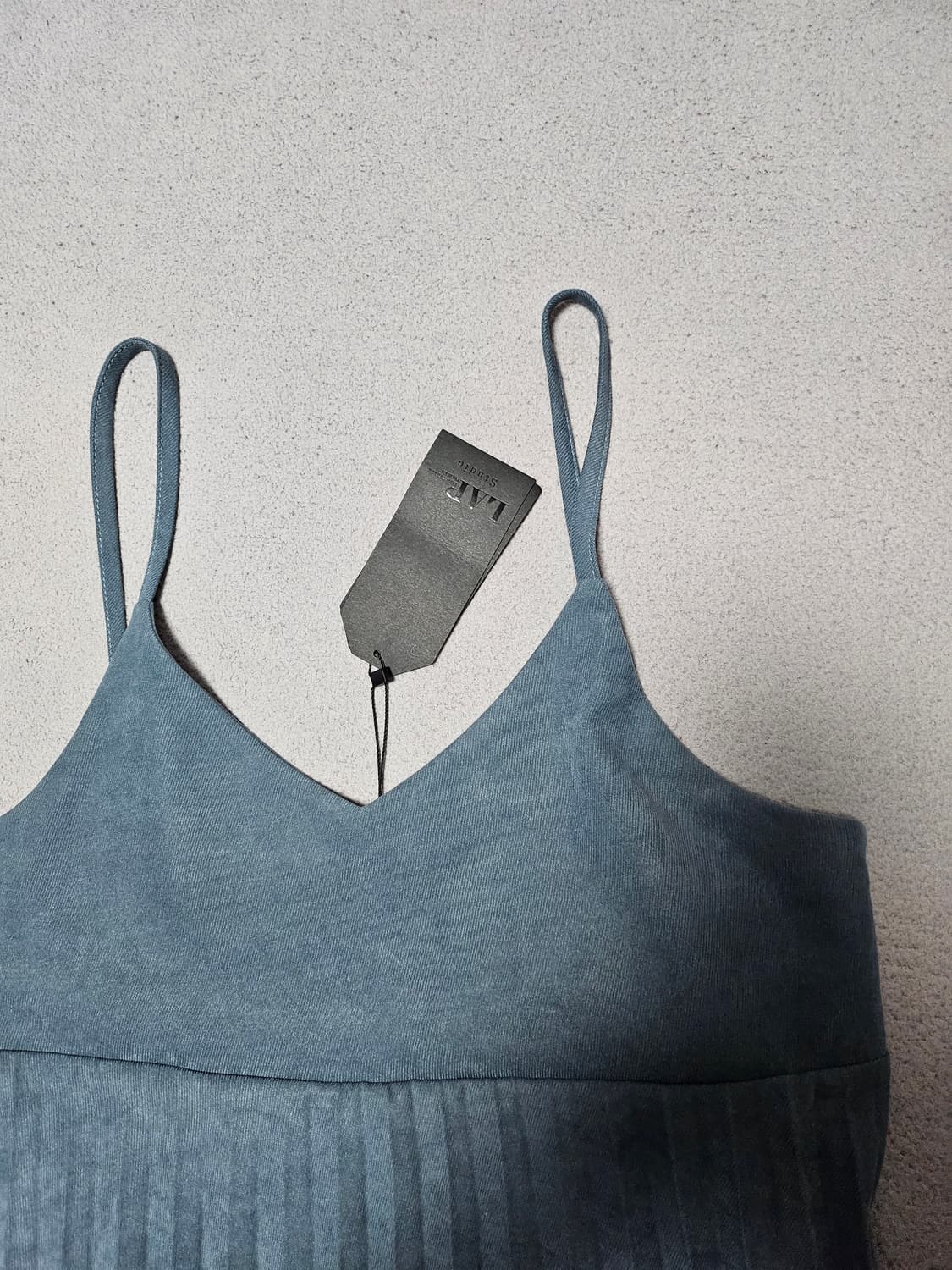 랩 롱 뷔에스트 플리츠 원피스 상품이미지2