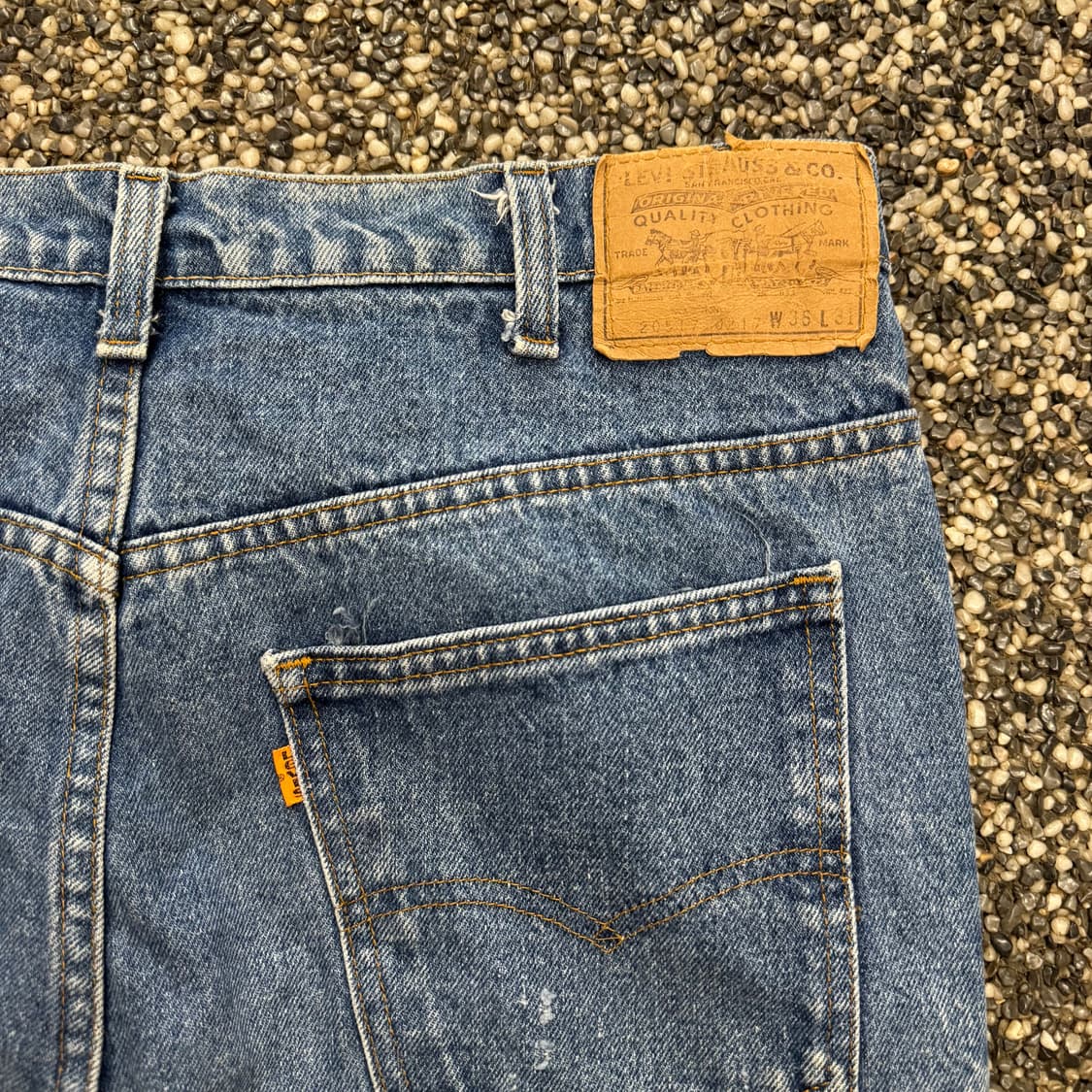 80s 리바이스 517 오렌지탭 부츠컷 데님 made in USA (34 상품이미지5