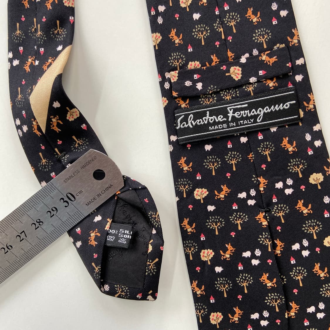 페레가모(Ferragamo) 명품 정품 넥타이 8.7cm 상품이미지6