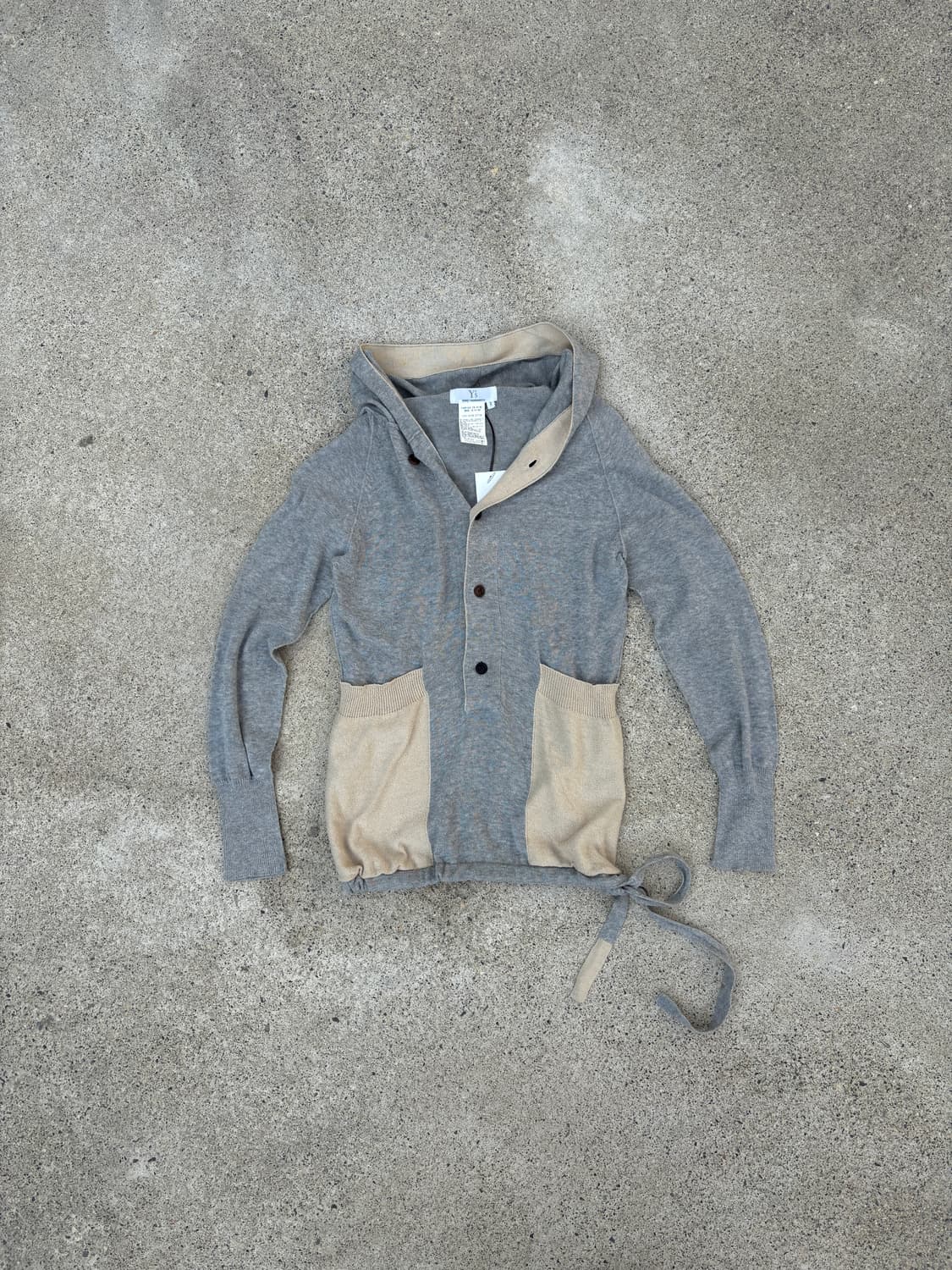 Y's 요지 야마모토 후드 풀오버 니트 상품이미지1