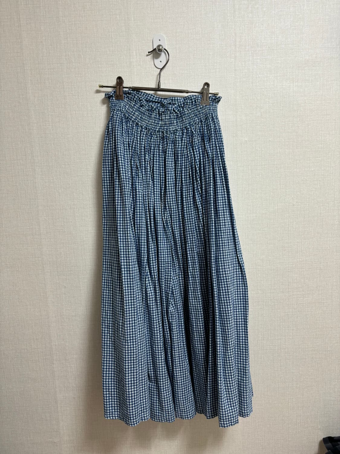 깅엄 체크 스커트 상품이미지2