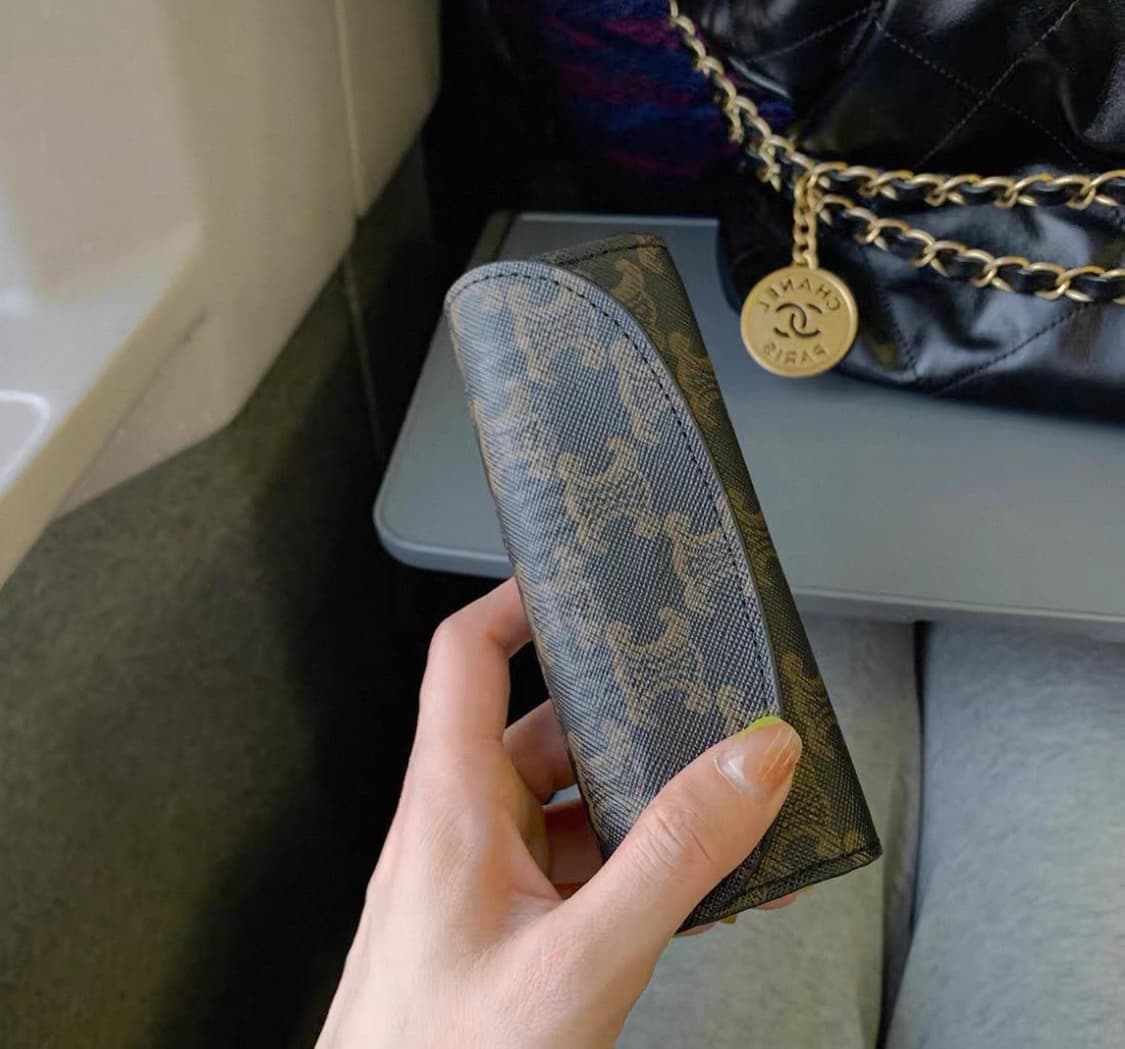 셀린느 트리옹페 쥬얼리 케이스 브라운 상품이미지5