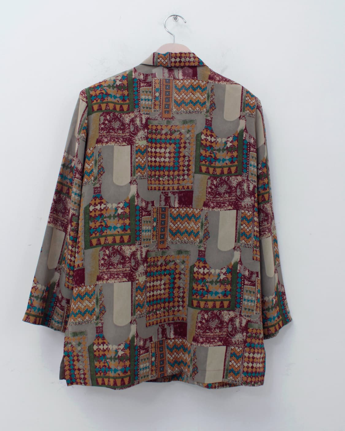 일본 빈티지 패턴 싱글 자켓 상품이미지5