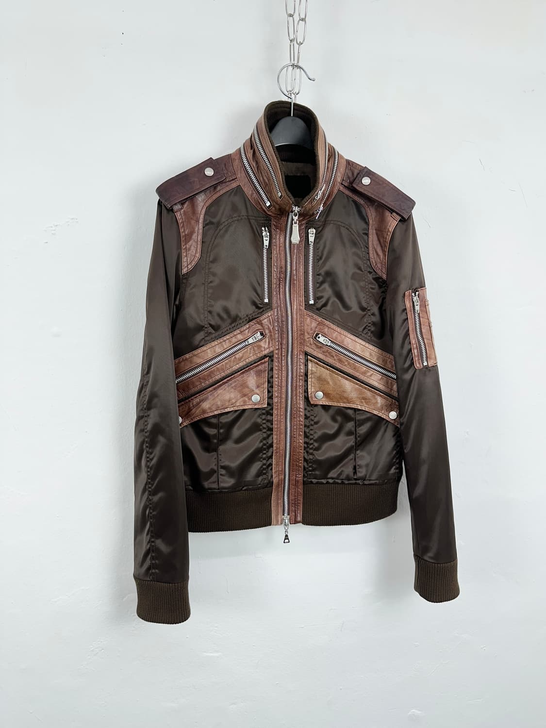 Luv Maison Kangaroo Leather Hybrid Jacke 상품이미지1