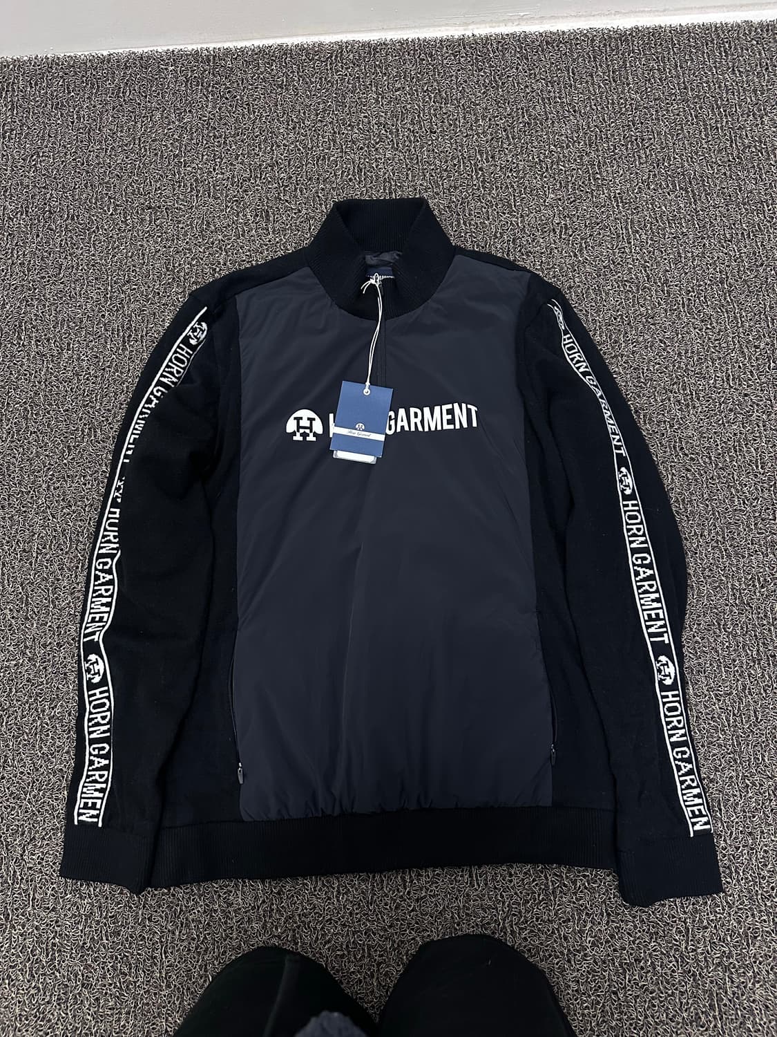 [새상품] 혼가먼트 남성 골프웨어 캐시미어 울 니트 L 상품이미지1