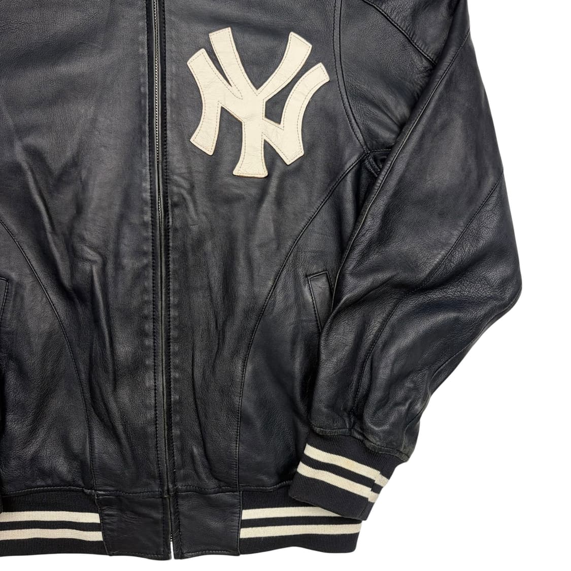 슈프림 X 뉴욕 양키스 네이비 레더 바시티 자켓 M 상품이미지6