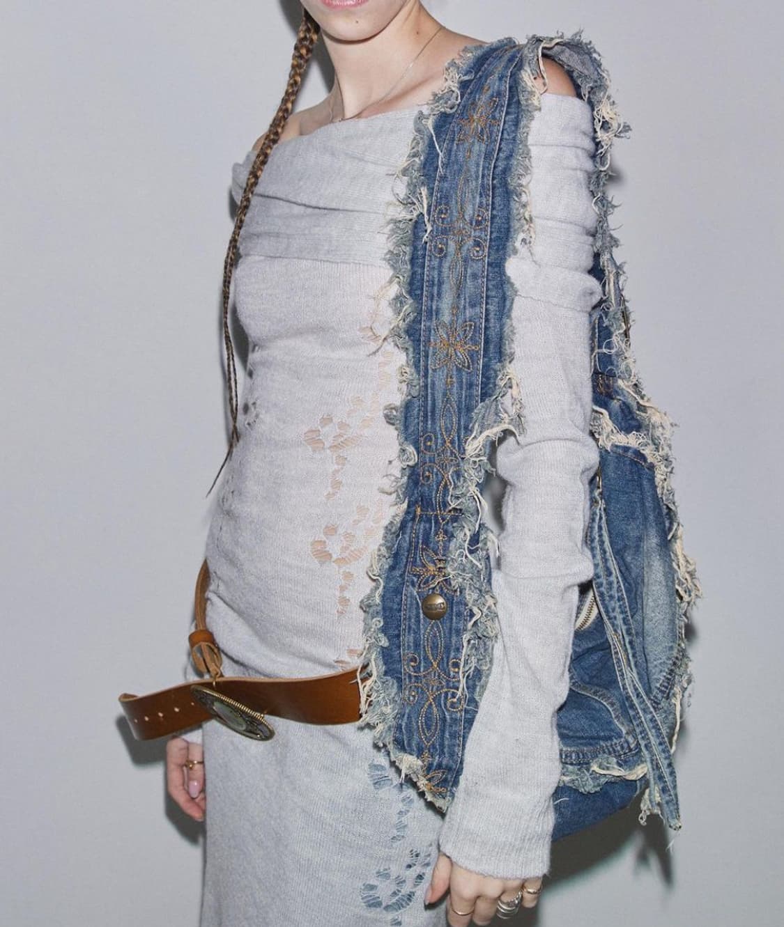 스컬프터 더플 데님백 상품이미지2