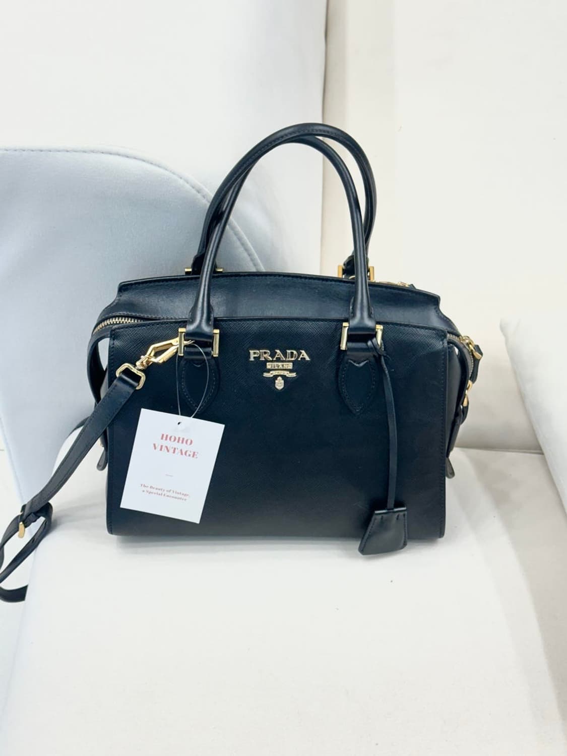 프라다 사피아노 레더 투웨이백 (정품) 상품이미지1