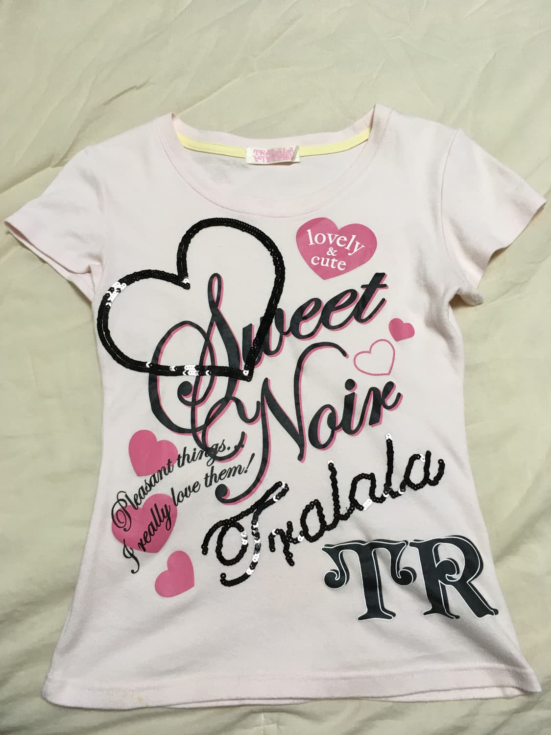 트랄랄라 TRALALA 레터링 반팔티 히메갸루 Y2K 상품이미지2