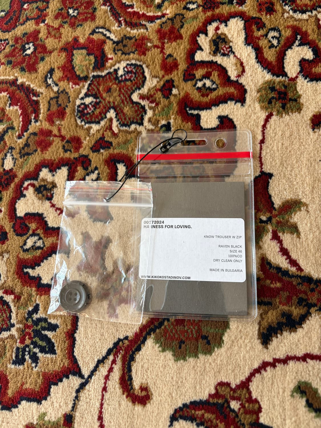[46]24FW 키코 코스타디노브 녹스 트라우저 레이븐 블랙 상품이미지9