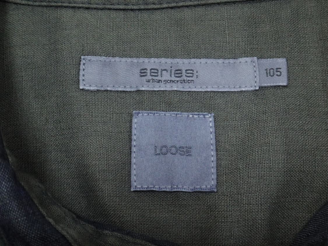 (105) 시리즈 코튼 린넨 포레스트 그린 체크 셔츠 상품이미지8