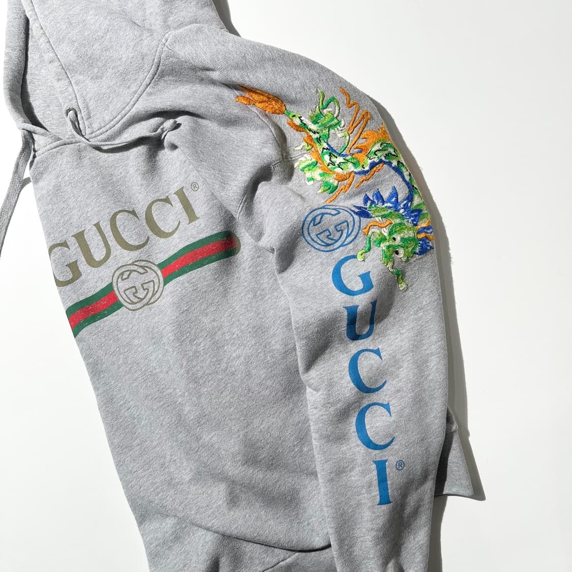 (매장판) 구찌 드래곤 자수 로고 후드 상품이미지6