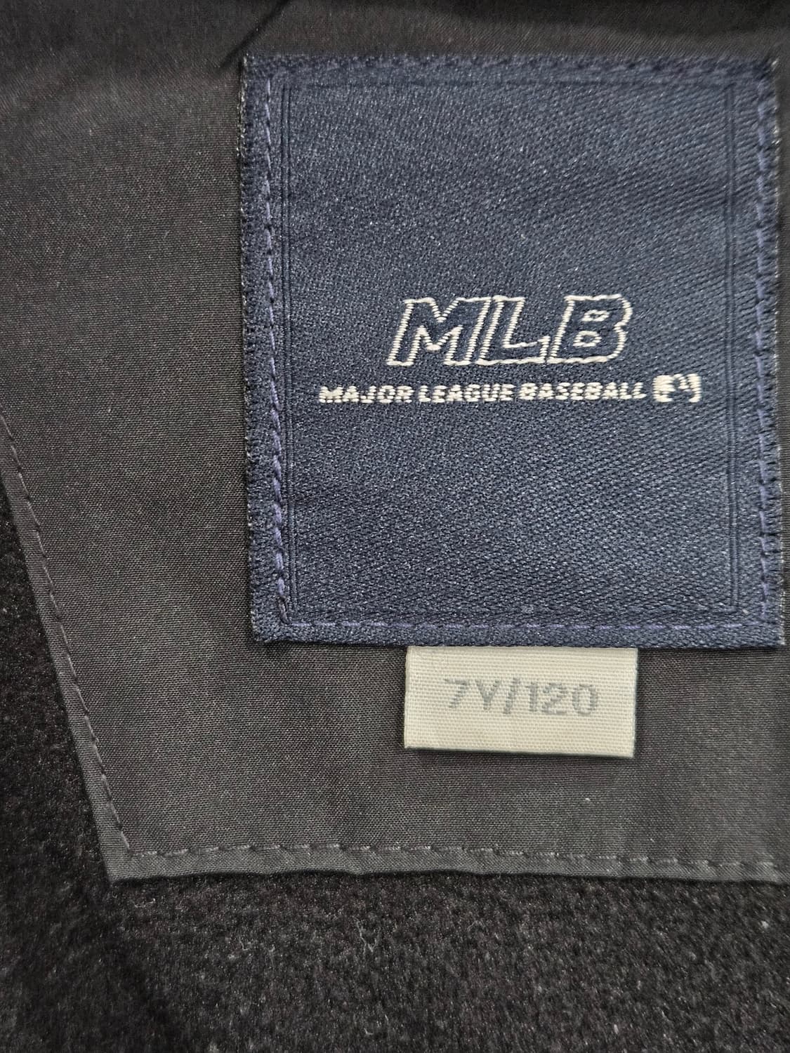 MLB 키즈 덕다운 롱패딩 블랙 7Y/120 상품이미지2