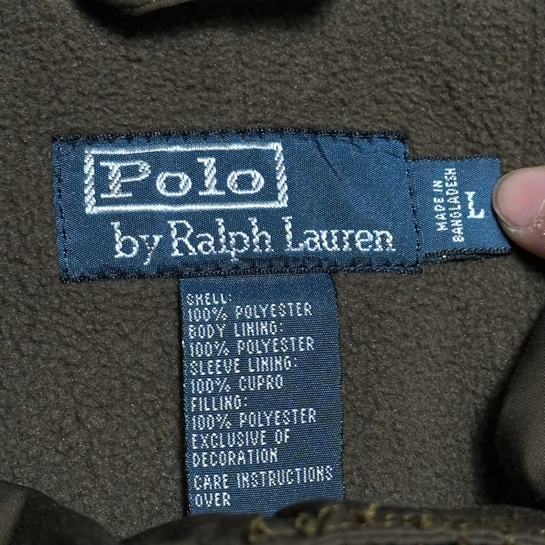 L 폴로랄프로렌 브라운 누빔 자켓 상품이미지4