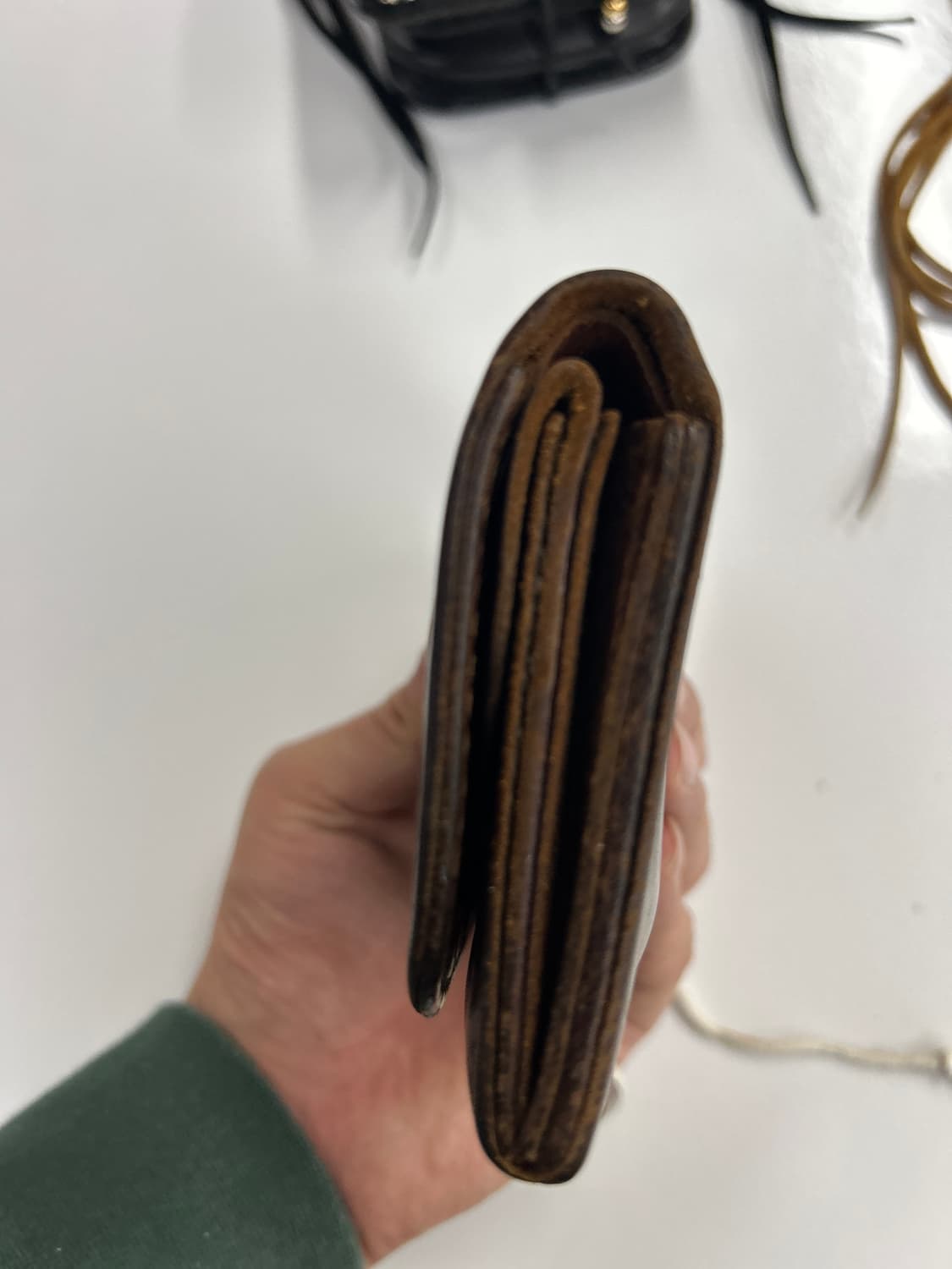 GOROS 올드고로스 CG-14콘초 새들레더 중지갑 상품이미지9