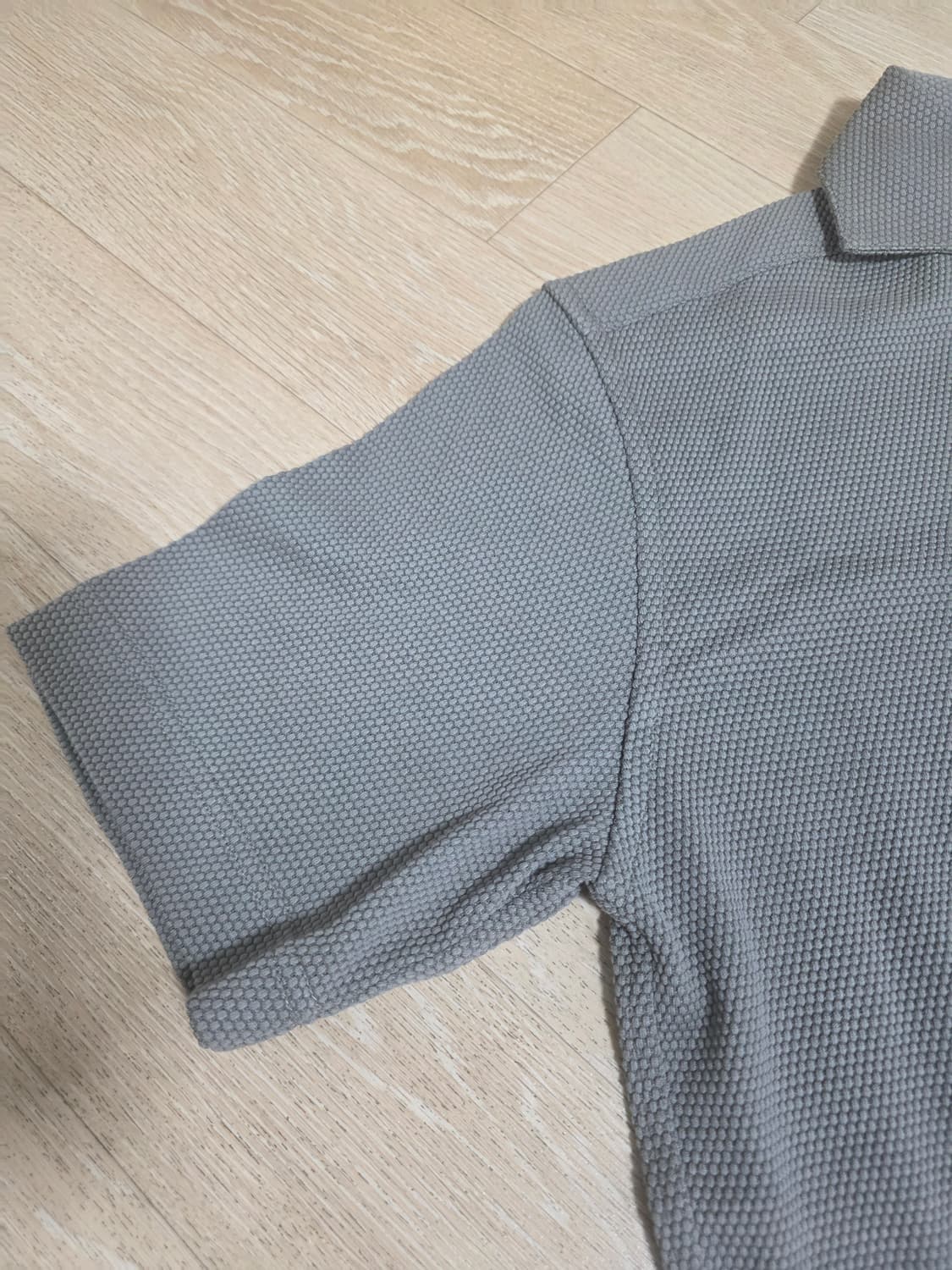 EYE.D WEARing 와플 패턴 반팔 카라티 95 상품이미지4