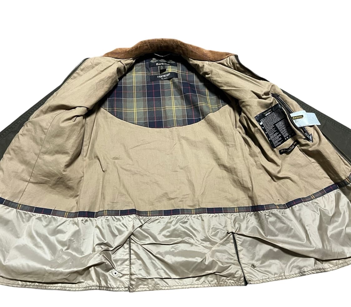 바버 라이트웨이트 4oz 왁스 자켓 UK 10 여성 상품이미지6