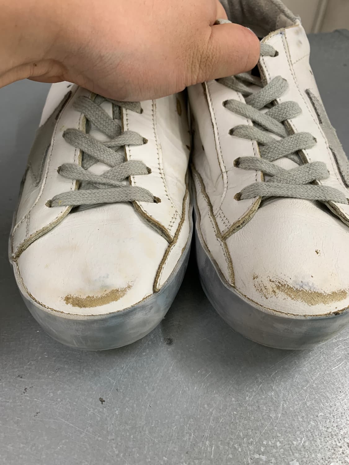 골든구스 슈퍼스타 화이트 그레이 37(235) 상품이미지10