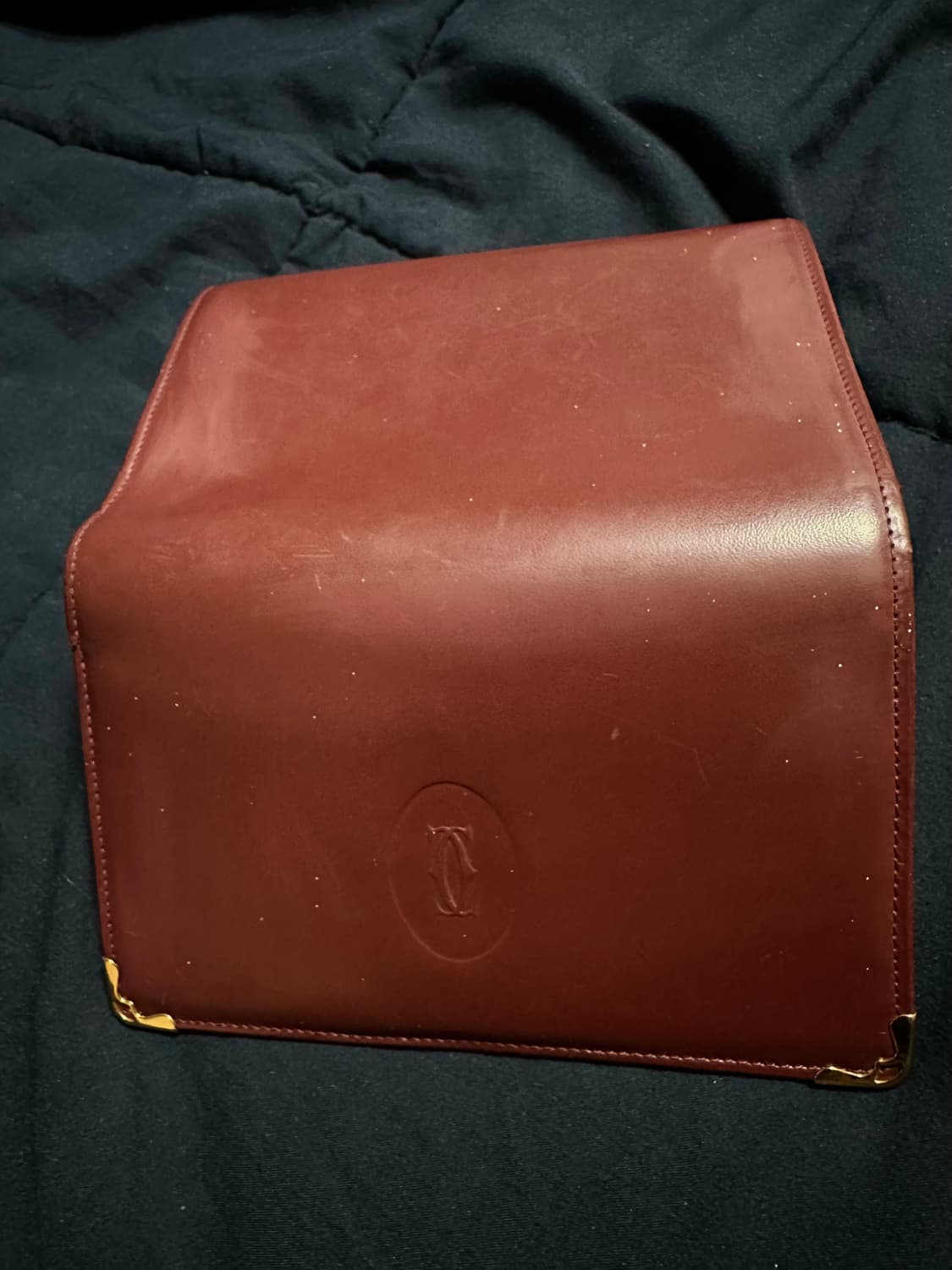 까르띠에 중지갑 버건디 상품이미지5