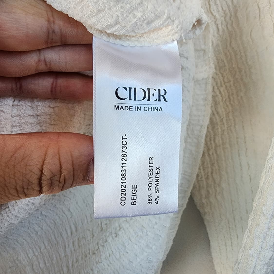 CIDER 크롭 블라우스 아이보리 상품이미지8