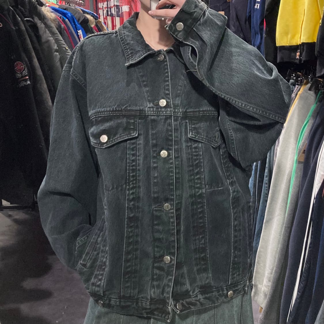 [IM] vtg 흑청 데님 자켓 상품이미지1