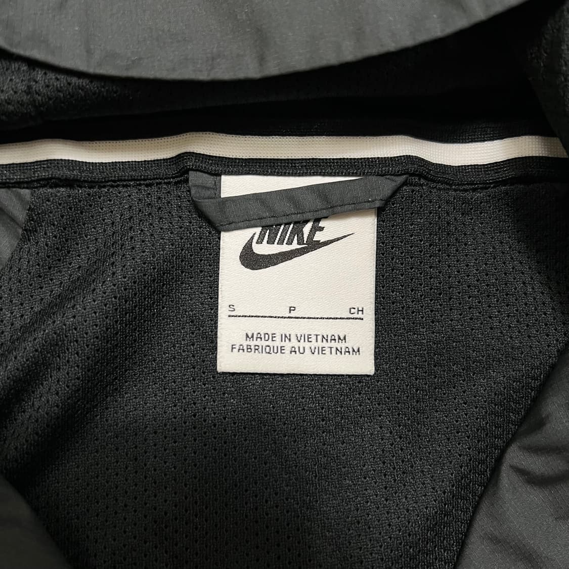 나이키 키즈 아동용 스우시 로고 바람막이 후드자켓 [블랙] 8-10세 상품이미지5