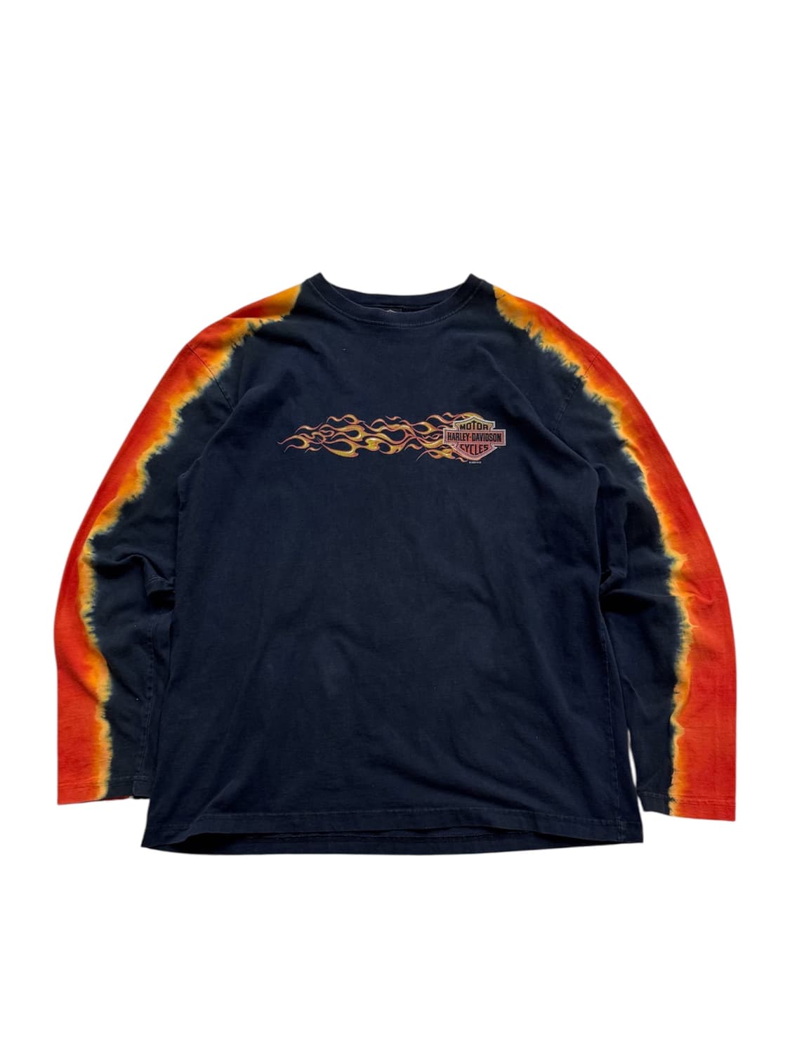 00s 할리데이비슨 플레임 타이다잉 롱슬리브  상품이미지1