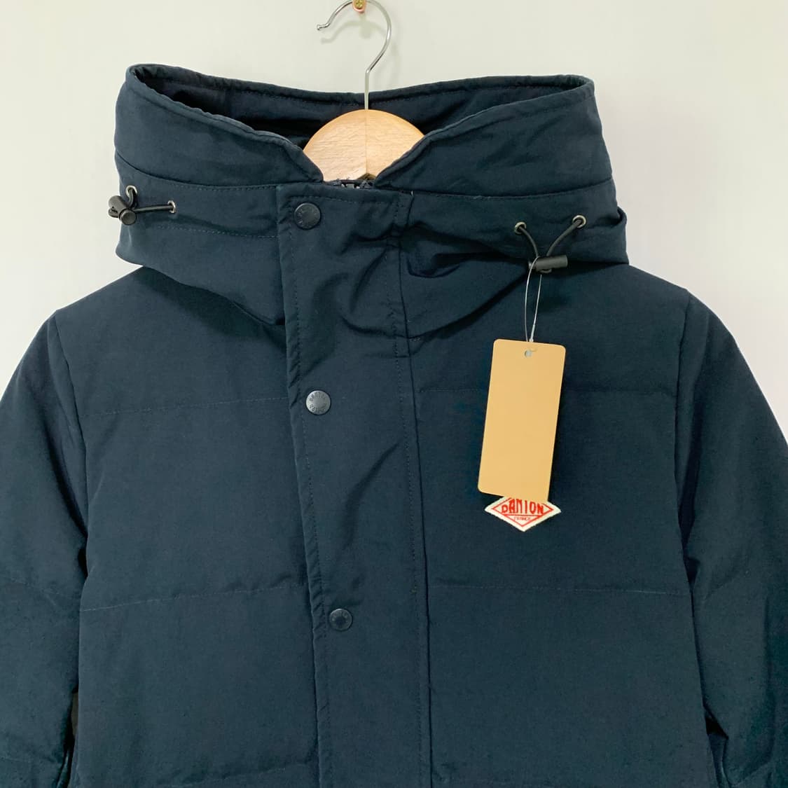 DANTON 단톤 후드 롱 패딩 네이비 36 여성 점퍼 상품이미지3