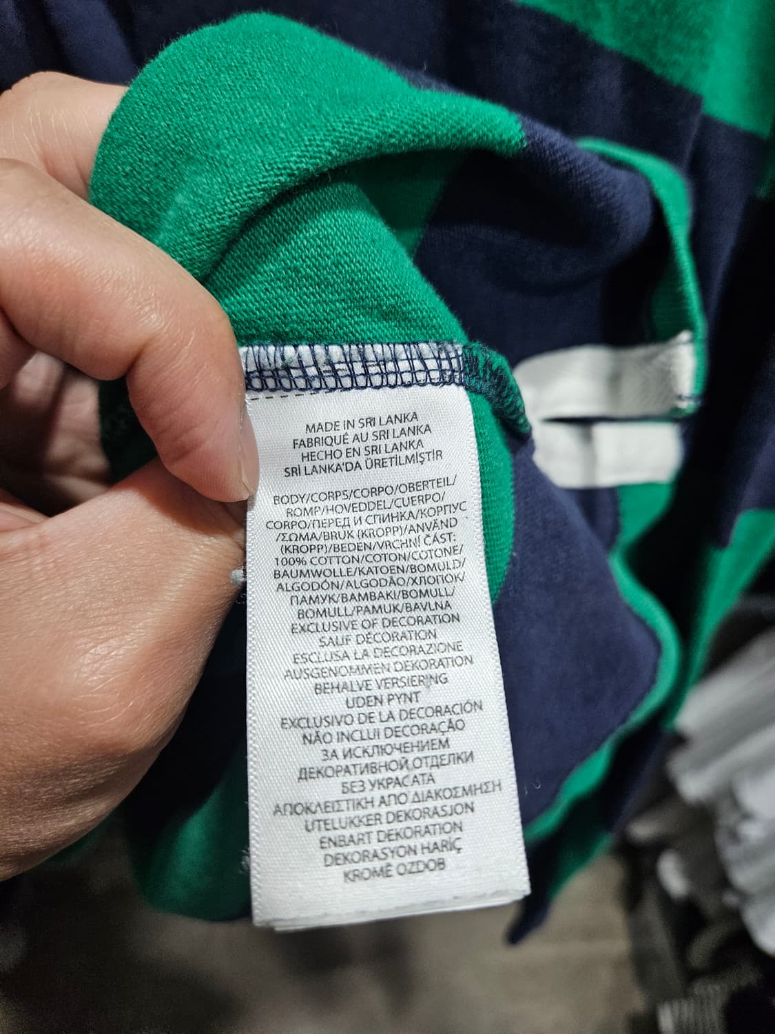 폴로랄프로렌 스트라이프 럭비티(김나영 착용)XL 상품이미지6