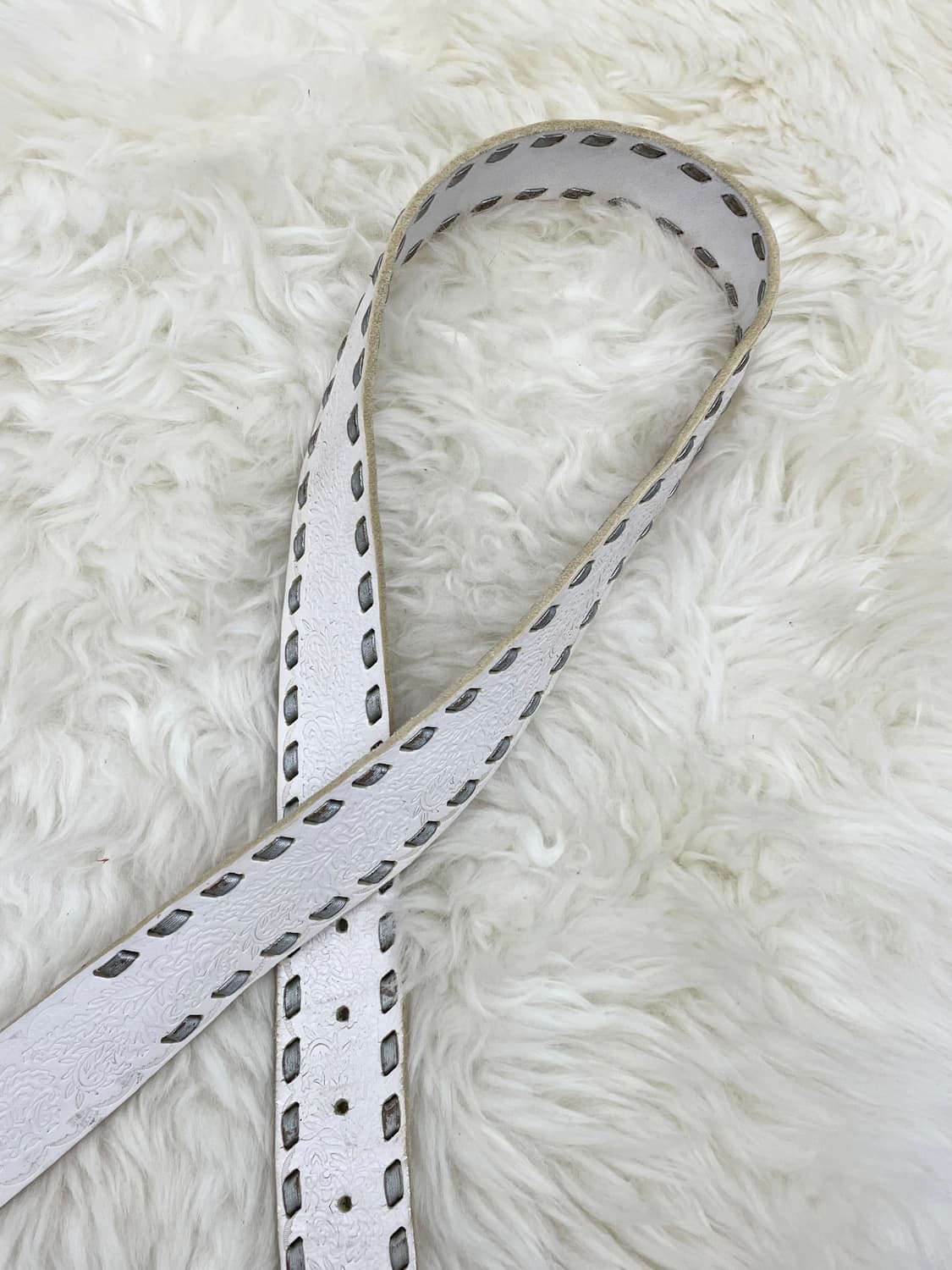 리얼레더 오리엔탈 스티치 버클 벨트 상품이미지5