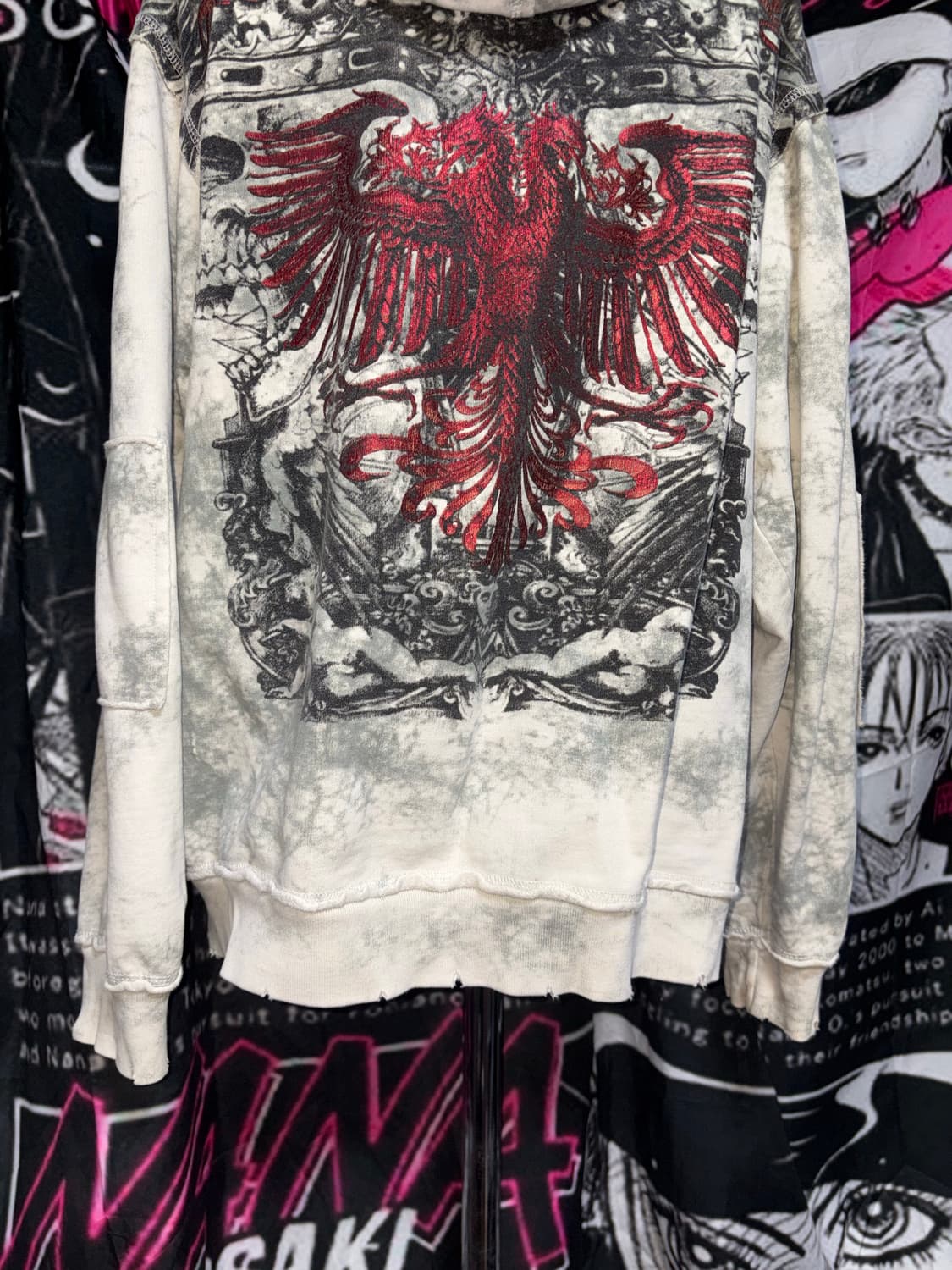 일본 빈티지 펑크 고딕 후드집업 상품이미지3