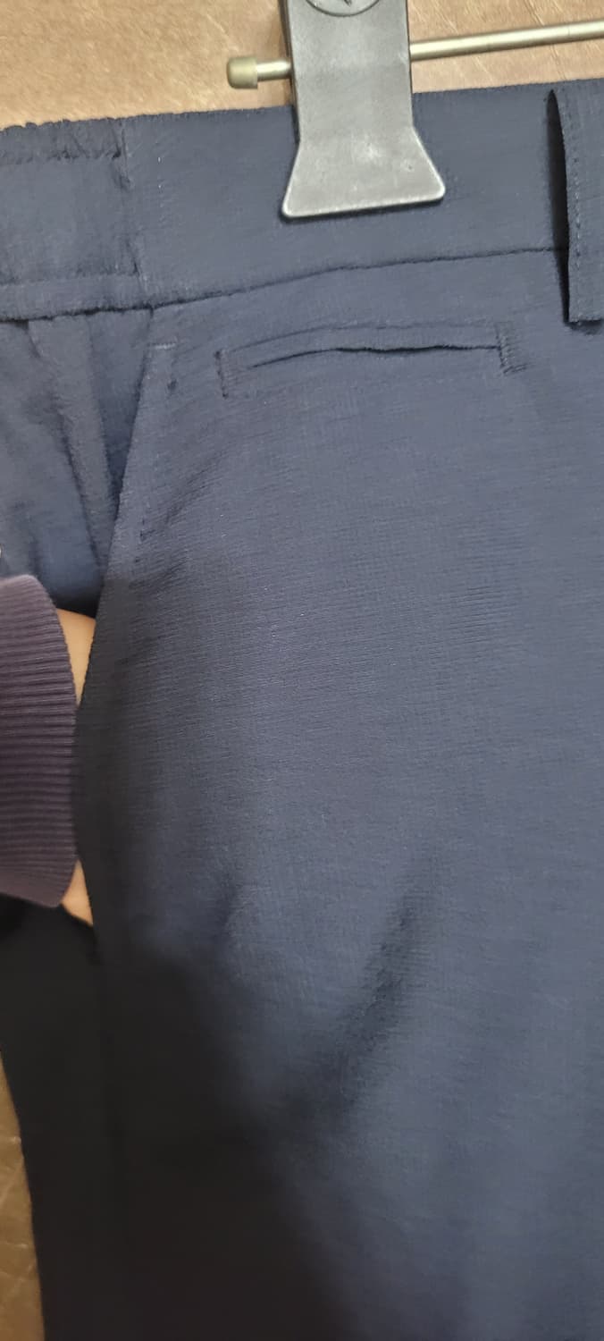 👔남성33-34인치👔CREMIEUX 남성 바지 짙은네이비(한여름용) 상품이미지3