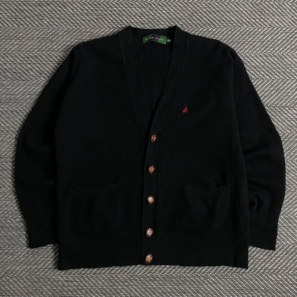 빈폴 미니멀 램스울 가디건 블랙y 3015 상품이미지2