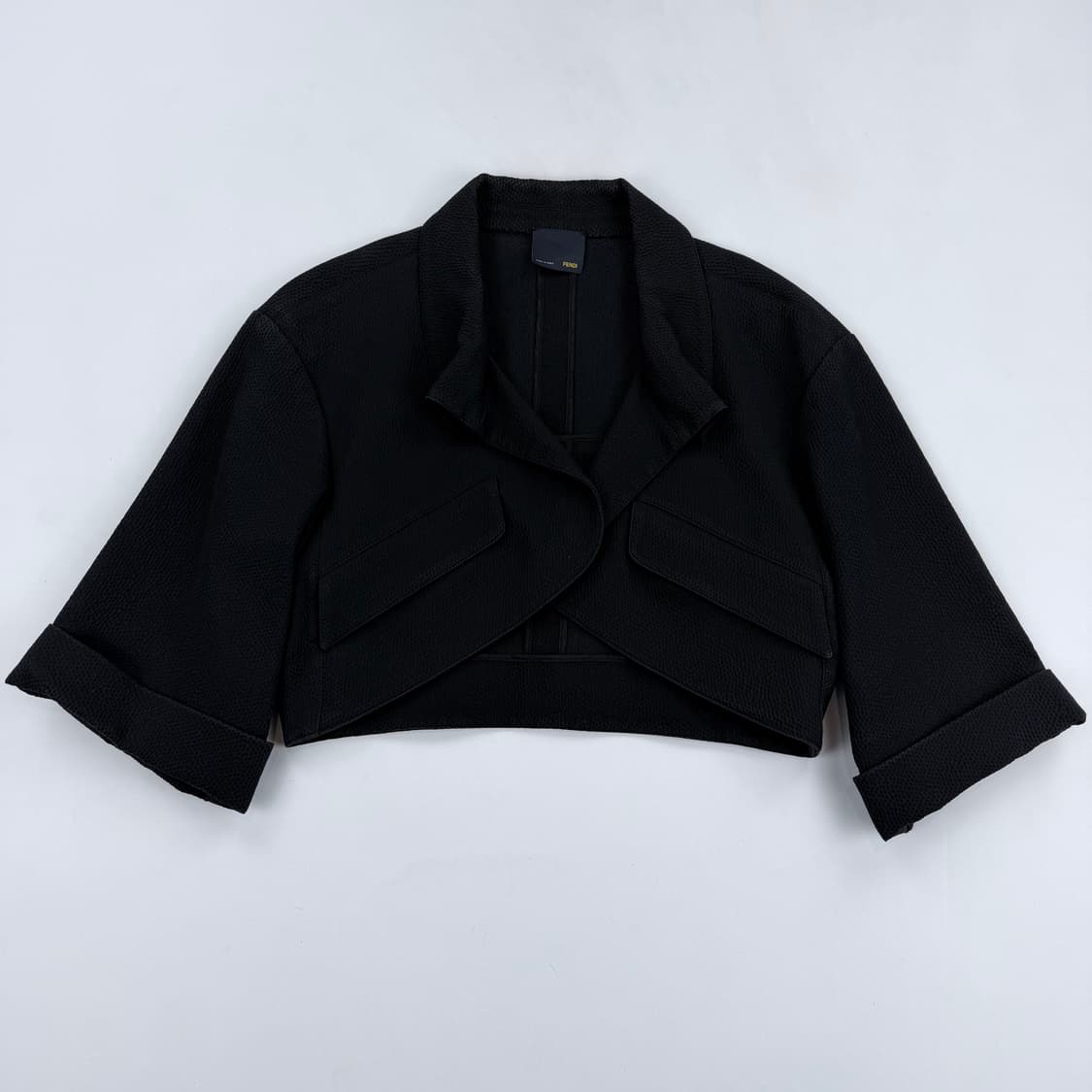 펜디 아카이브 크롭 자켓 블랙 42 상품이미지1