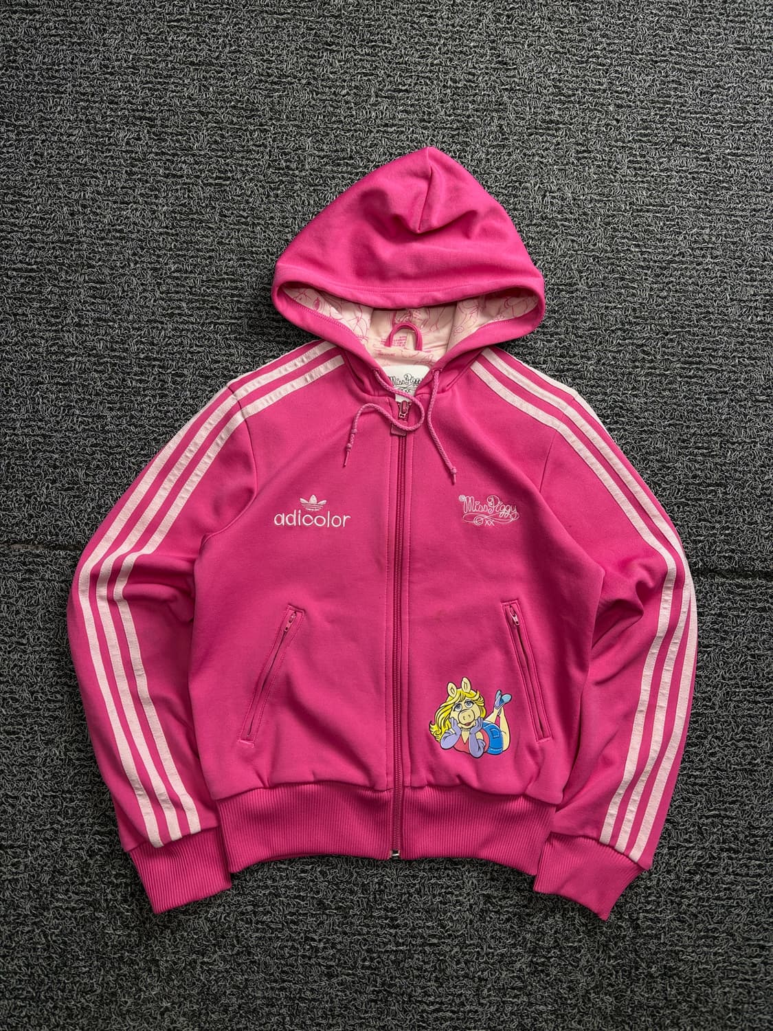 아디다스 우먼스 아디컬러 미스 피기 후드 트랙탑 저지 2347 상품이미지2