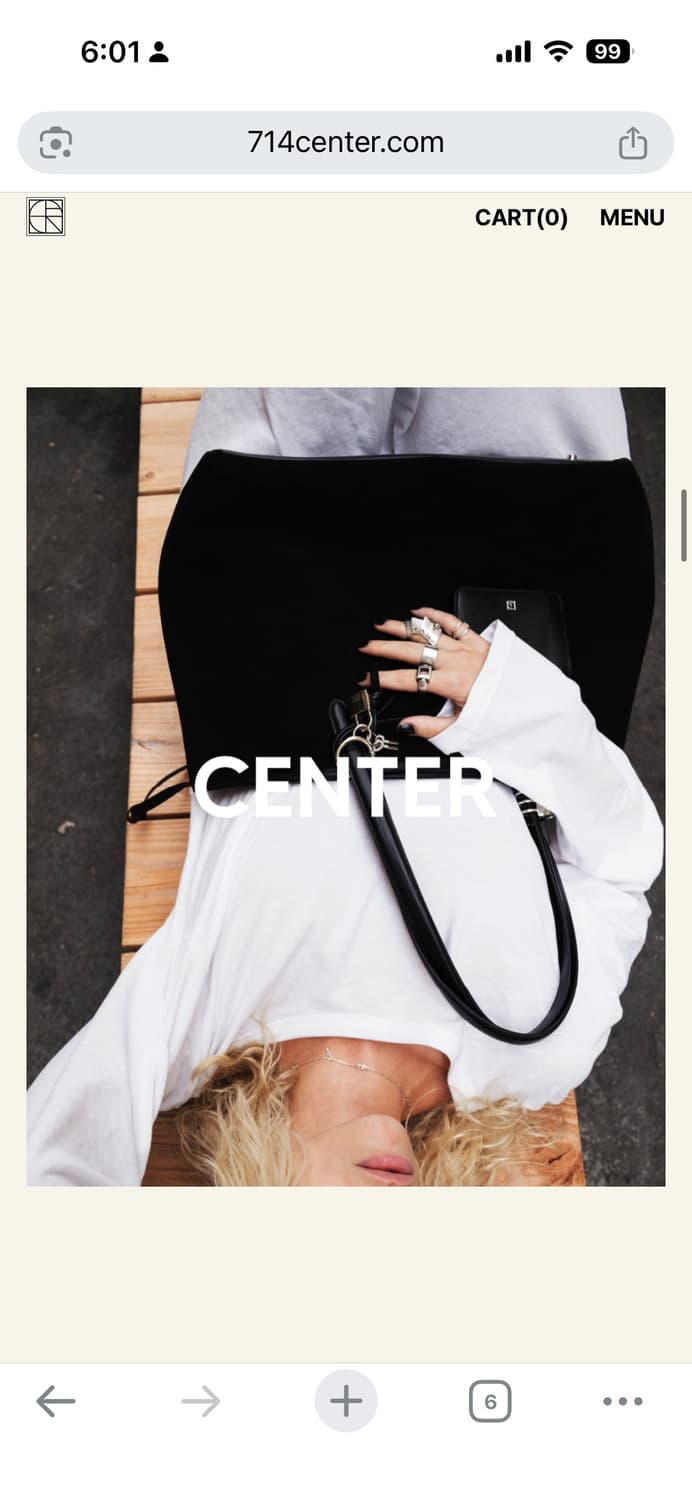 714center 714센터 TOTTI BAG 스웨이드 토티백블랙 상품이미지3