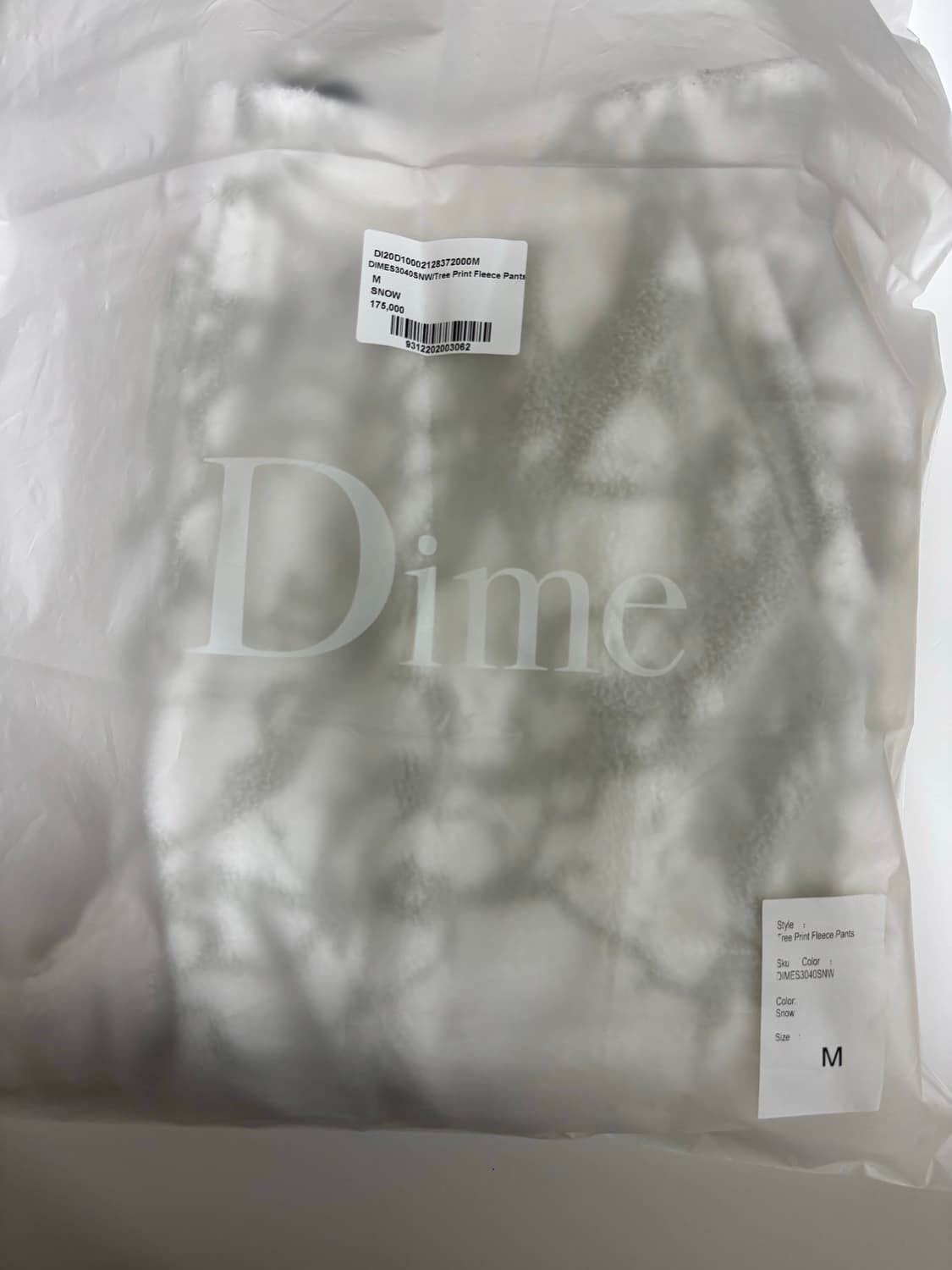 Dime 후리스 팬츠 화이트그레이 상품이미지4