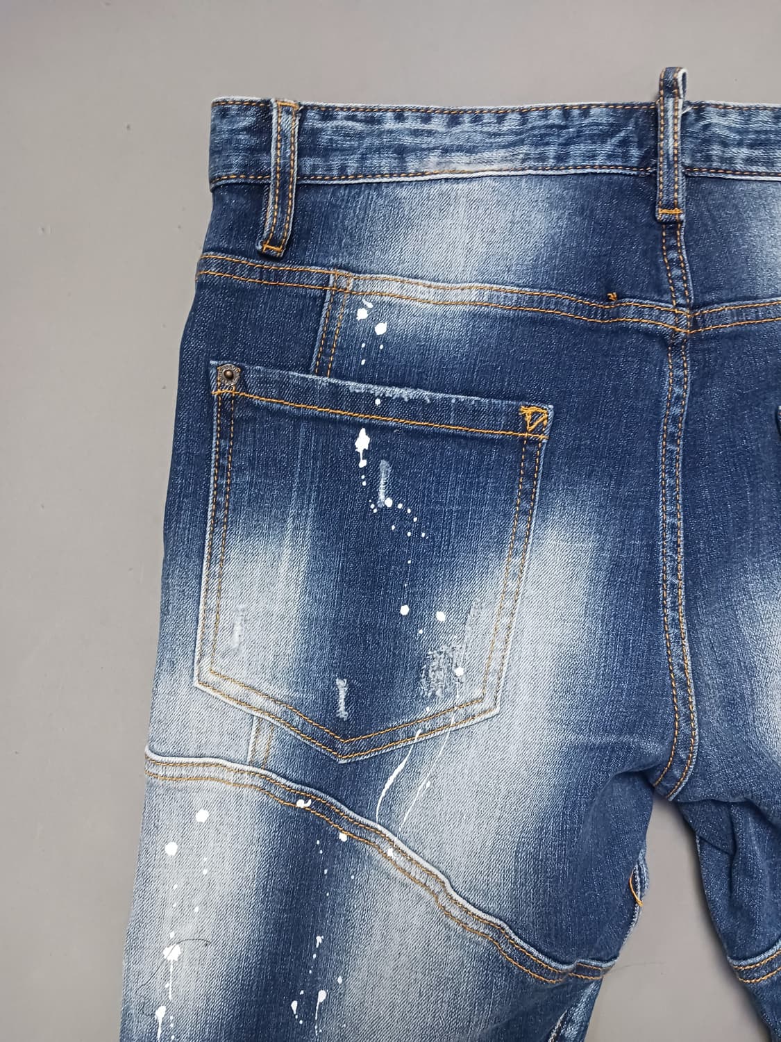 [50] 디스퀘어드2 화이트 스플래터 타이디바이커진 청바지 34 35 상품이미지8