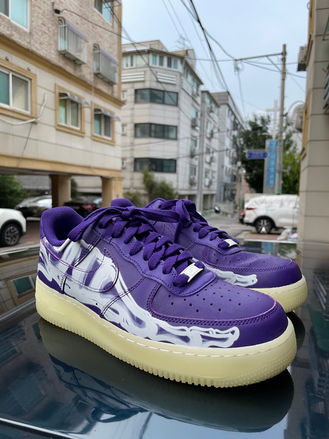 나이키 에어포스1 퍼플 스켈레톤 상품이미지3