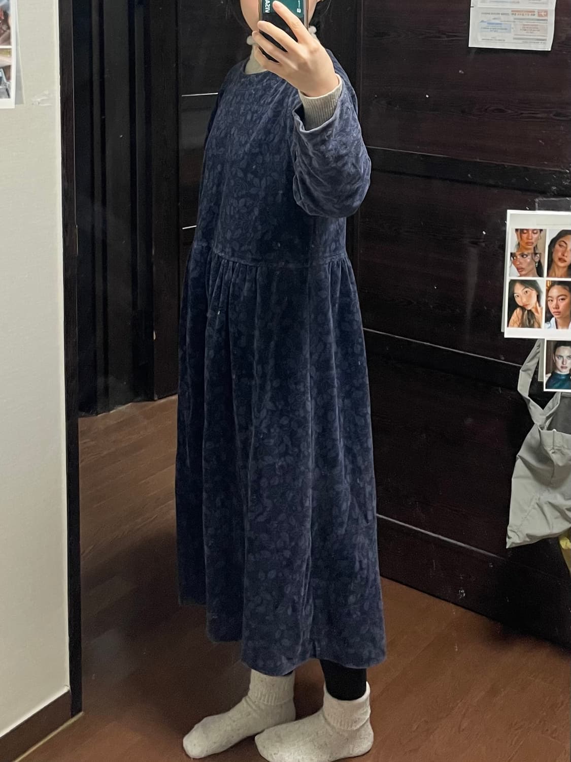 엘엘빈 빈티지 겨울 원피스 상품이미지2