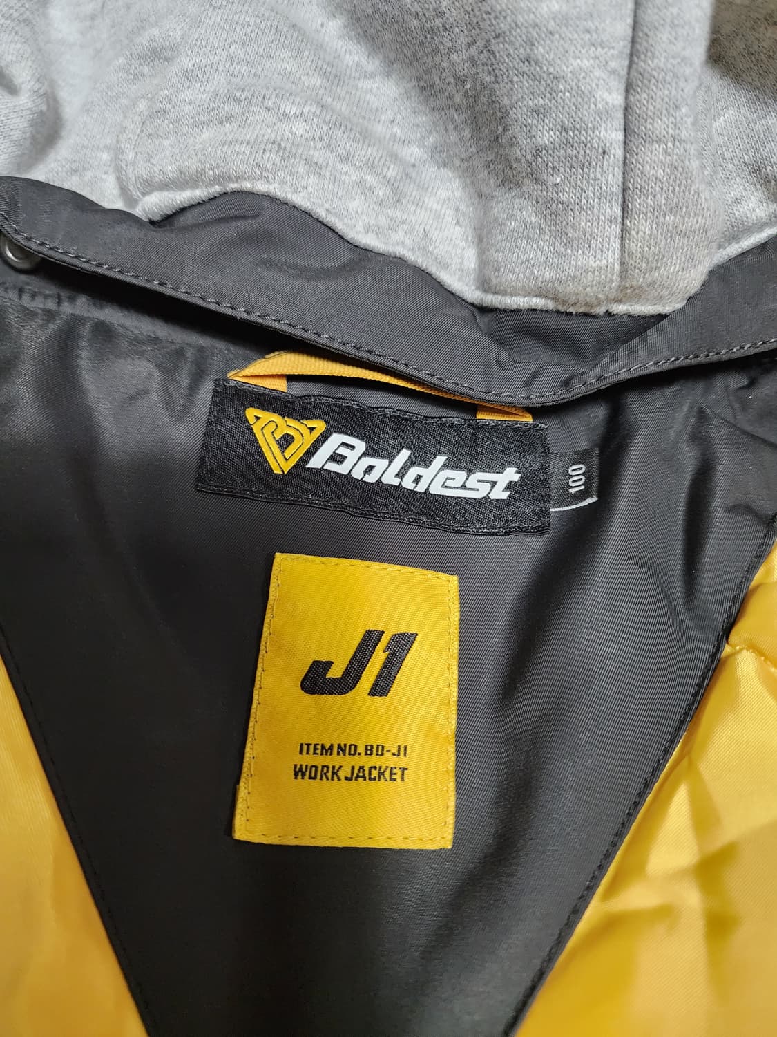 볼디스트 j1  후드 MA-1 블랙 봄버 자켓 상품이미지3