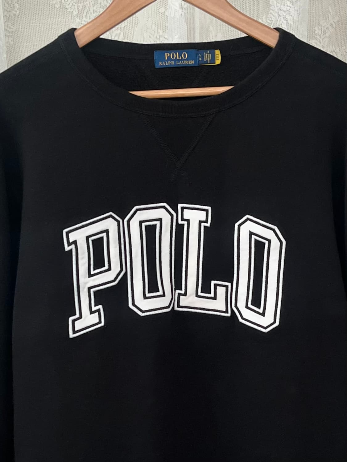 L) 폴로 랄프로렌 기모 맨투맨 블랙 상품이미지3