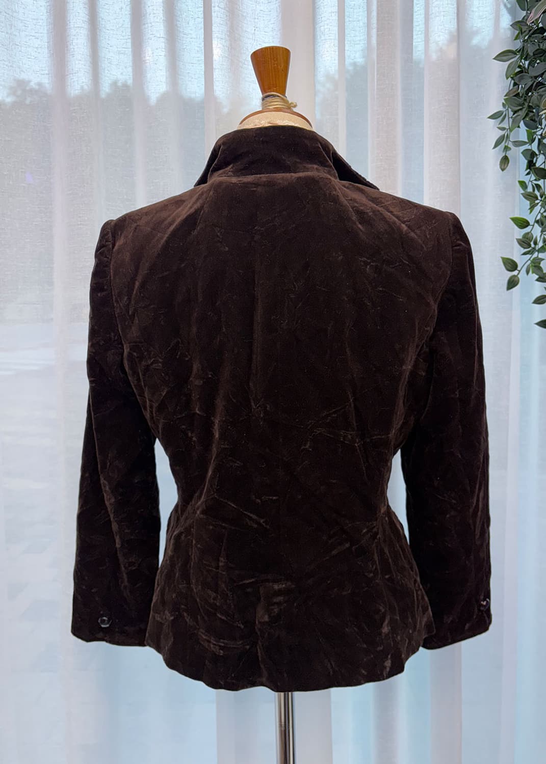 벨벳 초코브라운 자켓 상품이미지4