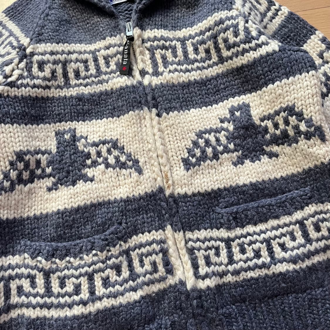 카나타 퓨어 버진 울 코위찬 스웨터 캐나다 제조 상품이미지6