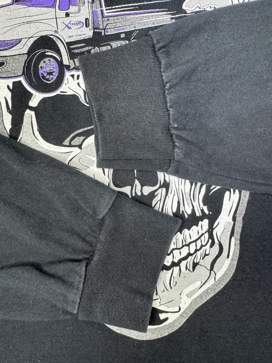 빈티지 엑스트림 오토 리커버리 XTREME 스컬 롱슬리브 티셔츠 XL 상품이미지9