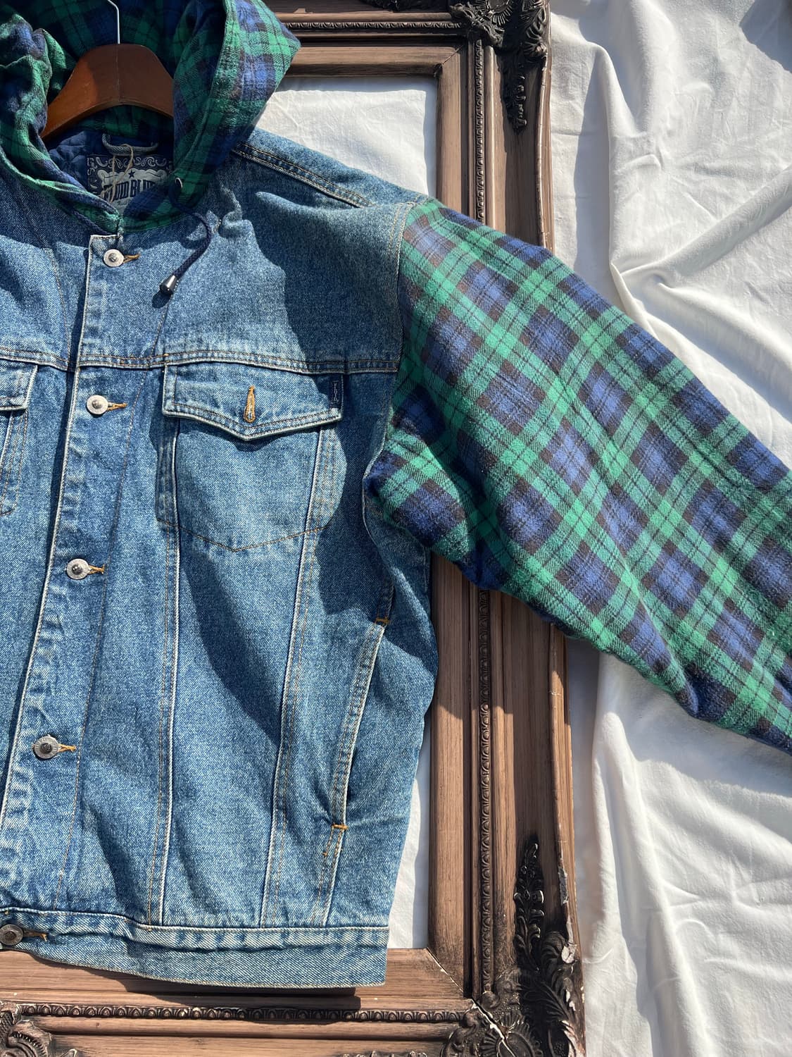 채크 후드 데님 자켓 (US) 상품이미지3