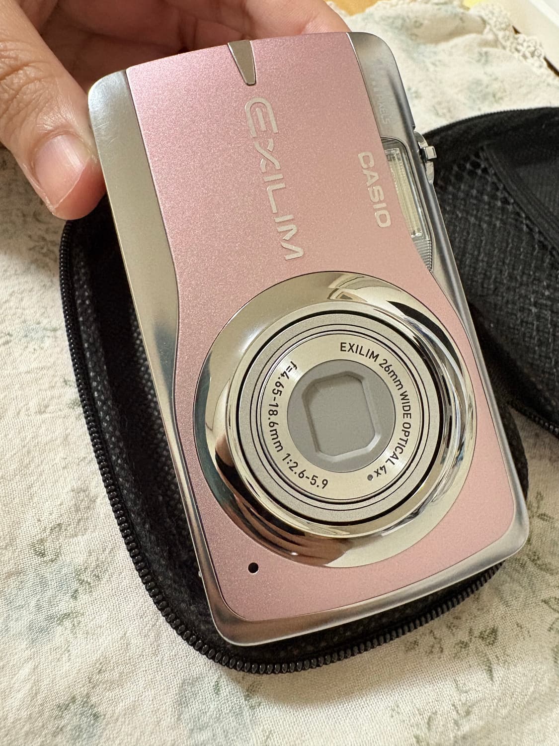 카시오 엑슬림 Z550 연핑크(상태 S~A급) 상품이미지2