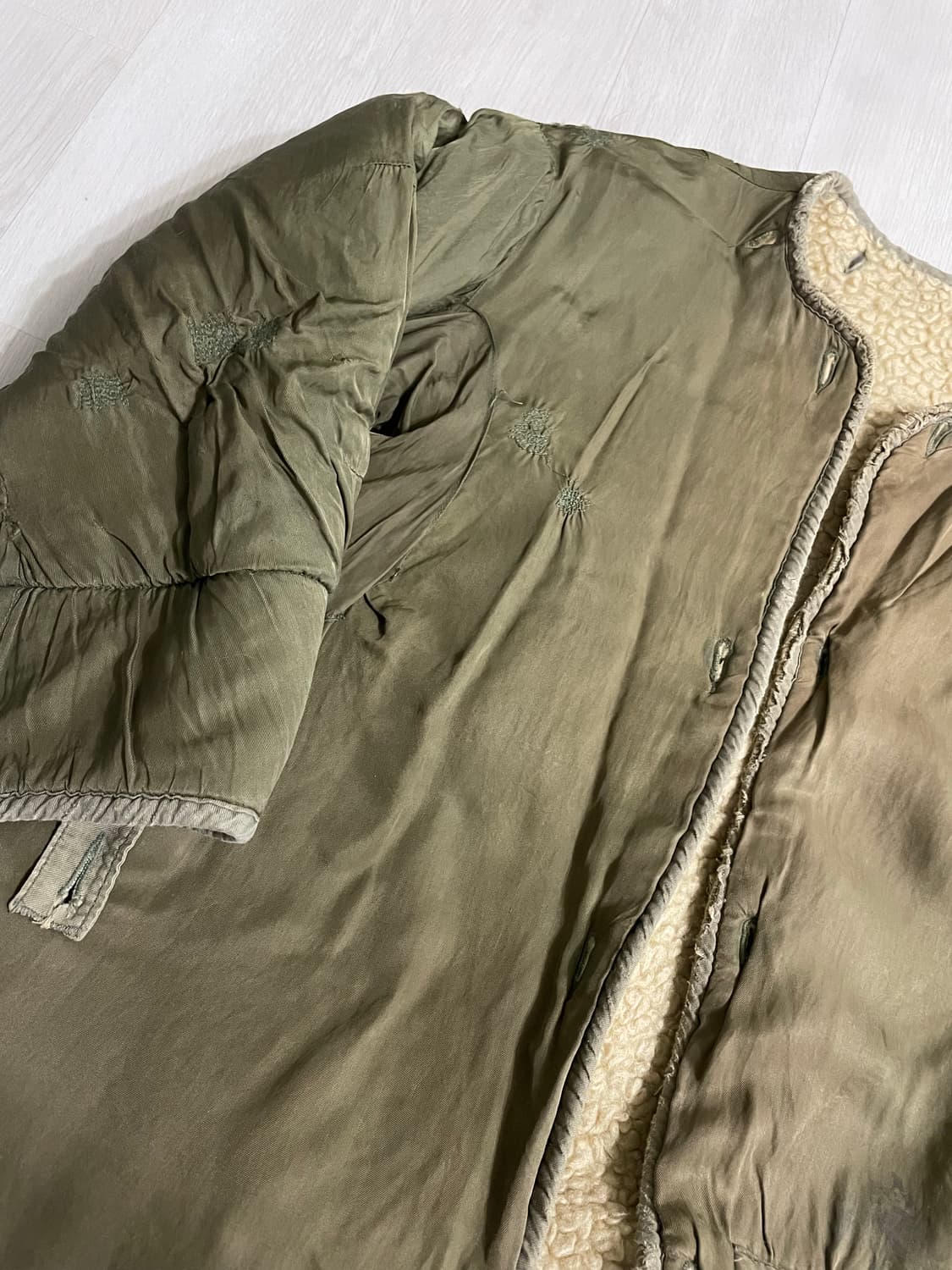 미군 밀리터리 M1951 야상내피 양털 라이닝 M 상품이미지3